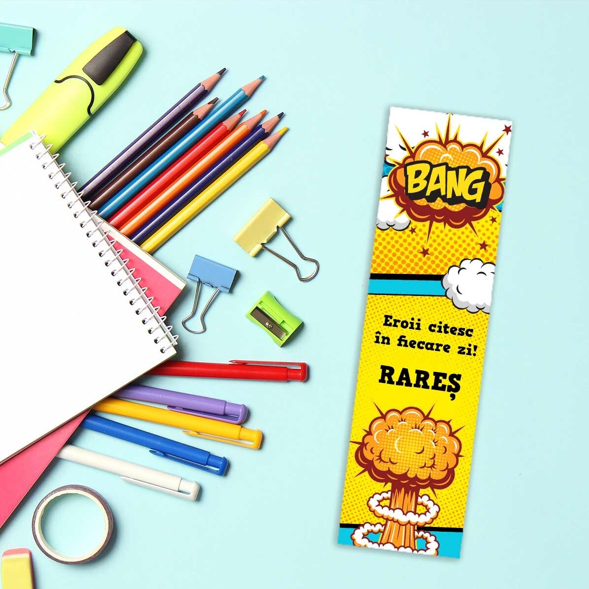 Personalised bookmark with text - Comics