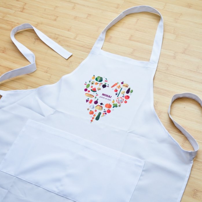 Προσαρμοσμένη τσάντα με κείμενο – μοντέλο «heart food»