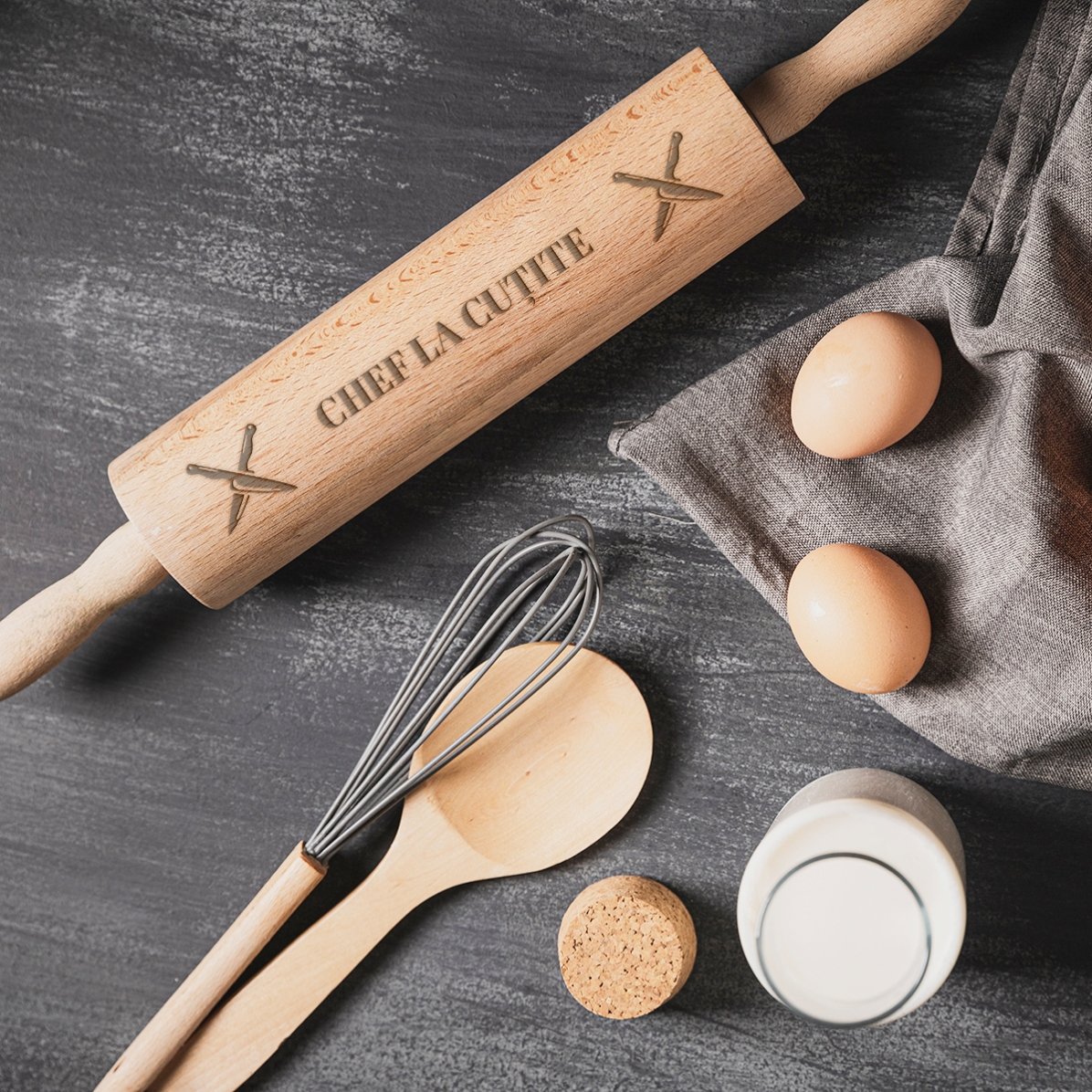 Προσαρμοσμένος ξύλινος στριφογυριστής - Chef la cutite