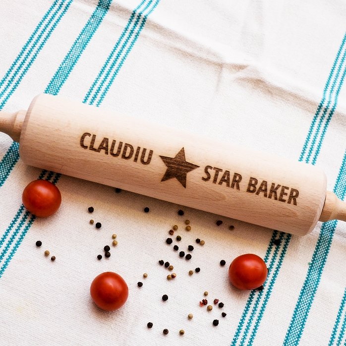 Προσαρμοσμένη ξύλινη σπάτουλα - Star Baker