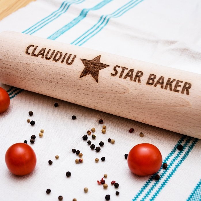 Προσαρμοσμένη ξύλινη σπάτουλα - Star Baker