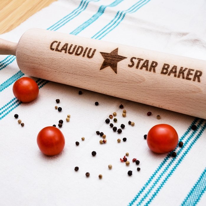 Προσαρμοσμένη ξύλινη σπάτουλα - Star Baker