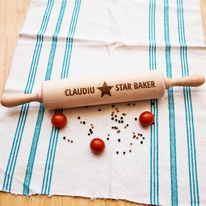 Προσαρμοσμένη ξύλινη σπάτουλα - Star Baker