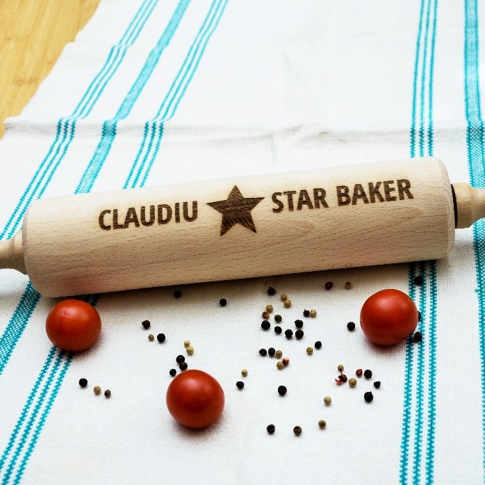 Προσαρμοσμένη ξύλινη σπάτουλα - Star Baker
