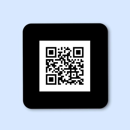 Personalised QR code cup holder