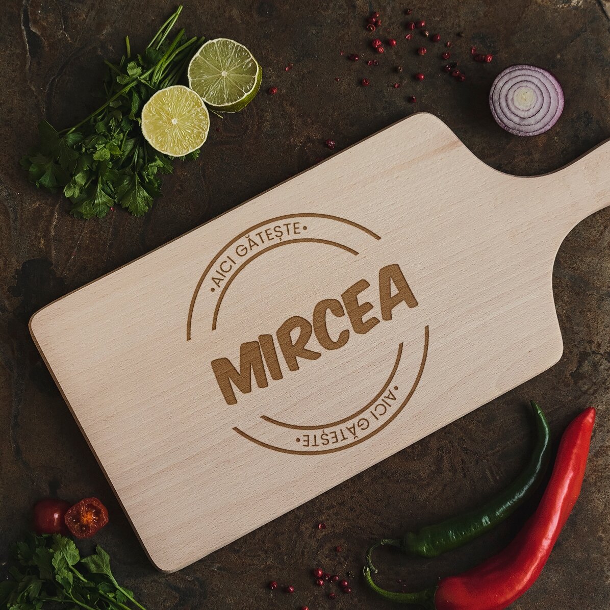 Customised chopping board - Here
