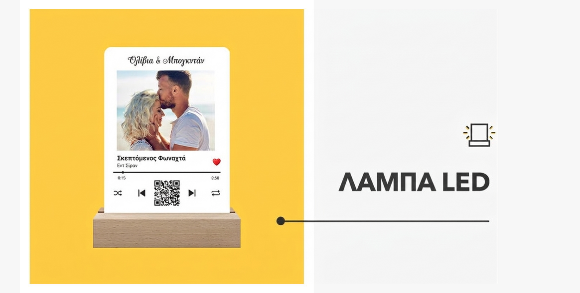 Προσωποποιημένη λάμπα νυκτός LED
