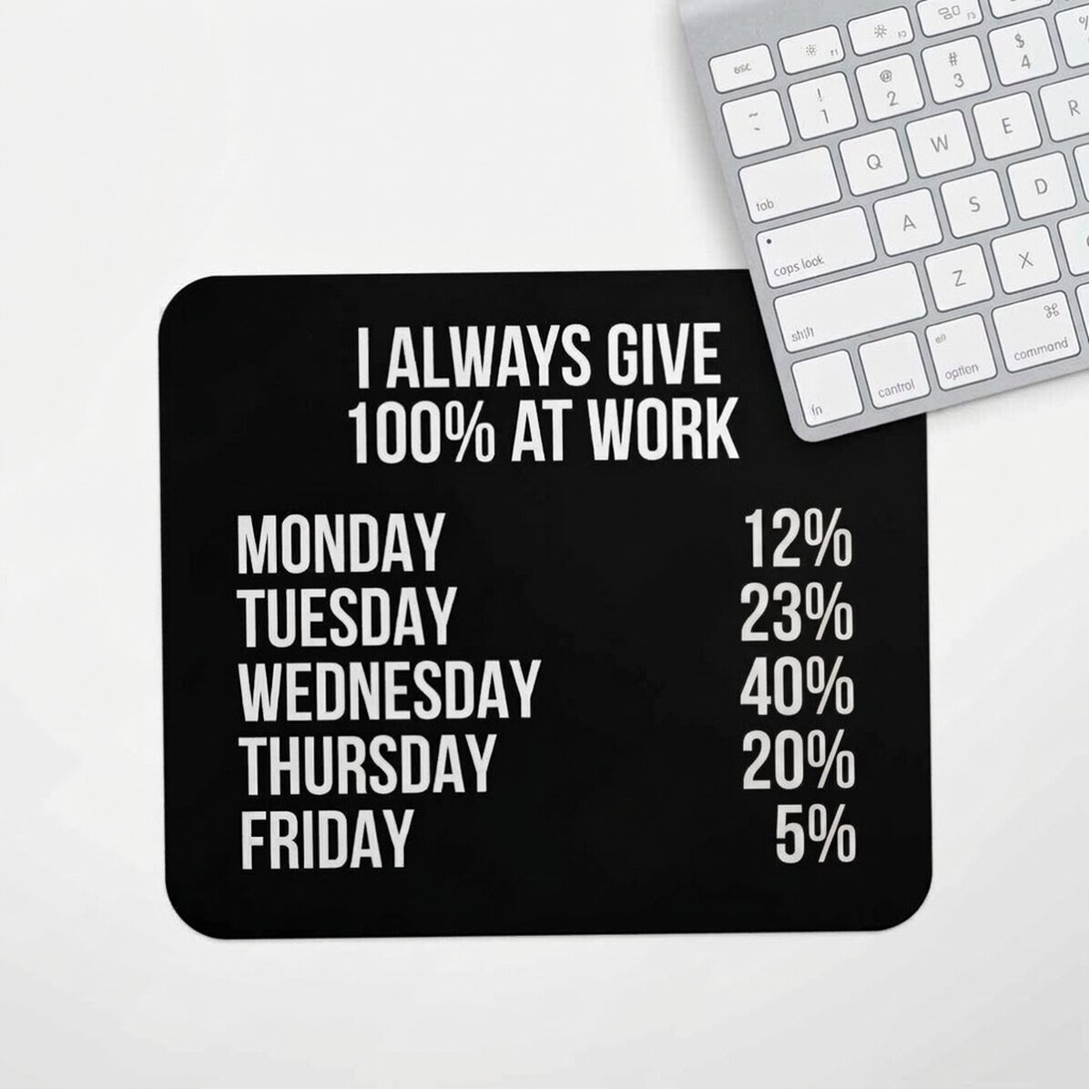 Προσαρμοσμένο mouse pad με κείμενο - 100% at work