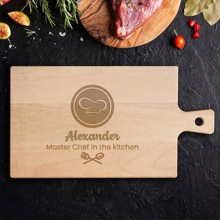 Customised chopping board - Master chef in the kitchen