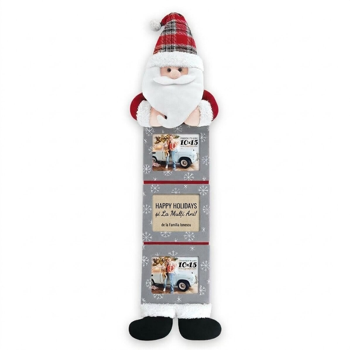 Κορνίζα με τον Άγιο Βασίλη και 3 φωτογραφίες - μοντέλο Theon
