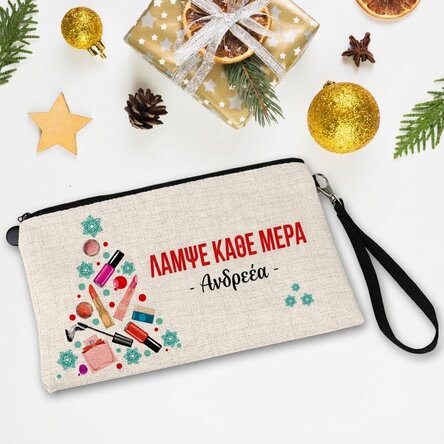 Προσωποποιημένο σετ μακιγιάζ με κείμενο για τα Χριστούγεννα