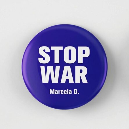 Προσωποποιημένο σήμα με όνομα - STOP WAR