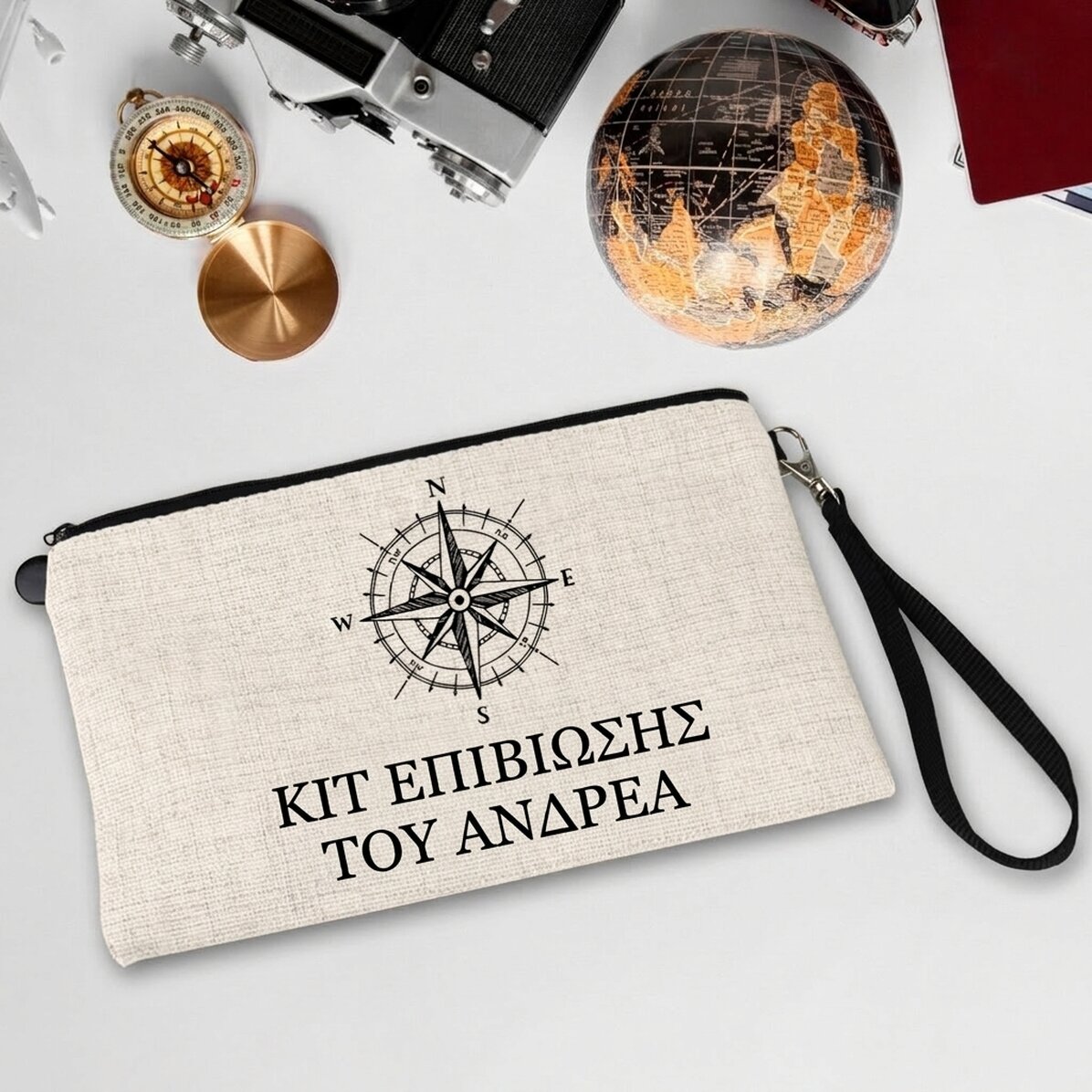 Σετ αξεσουάρ για άνδρες με εξατομικευμένο κείμενο - Σετ επιβίωσης για ταξίδια