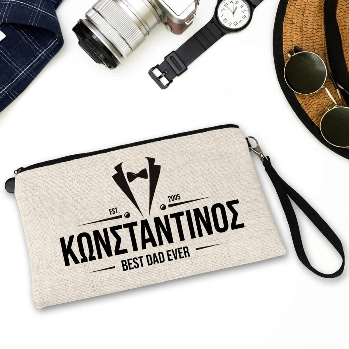 Σετ αξεσουάρ για άνδρες με εξατομικευμένο κείμενο - Κομψό