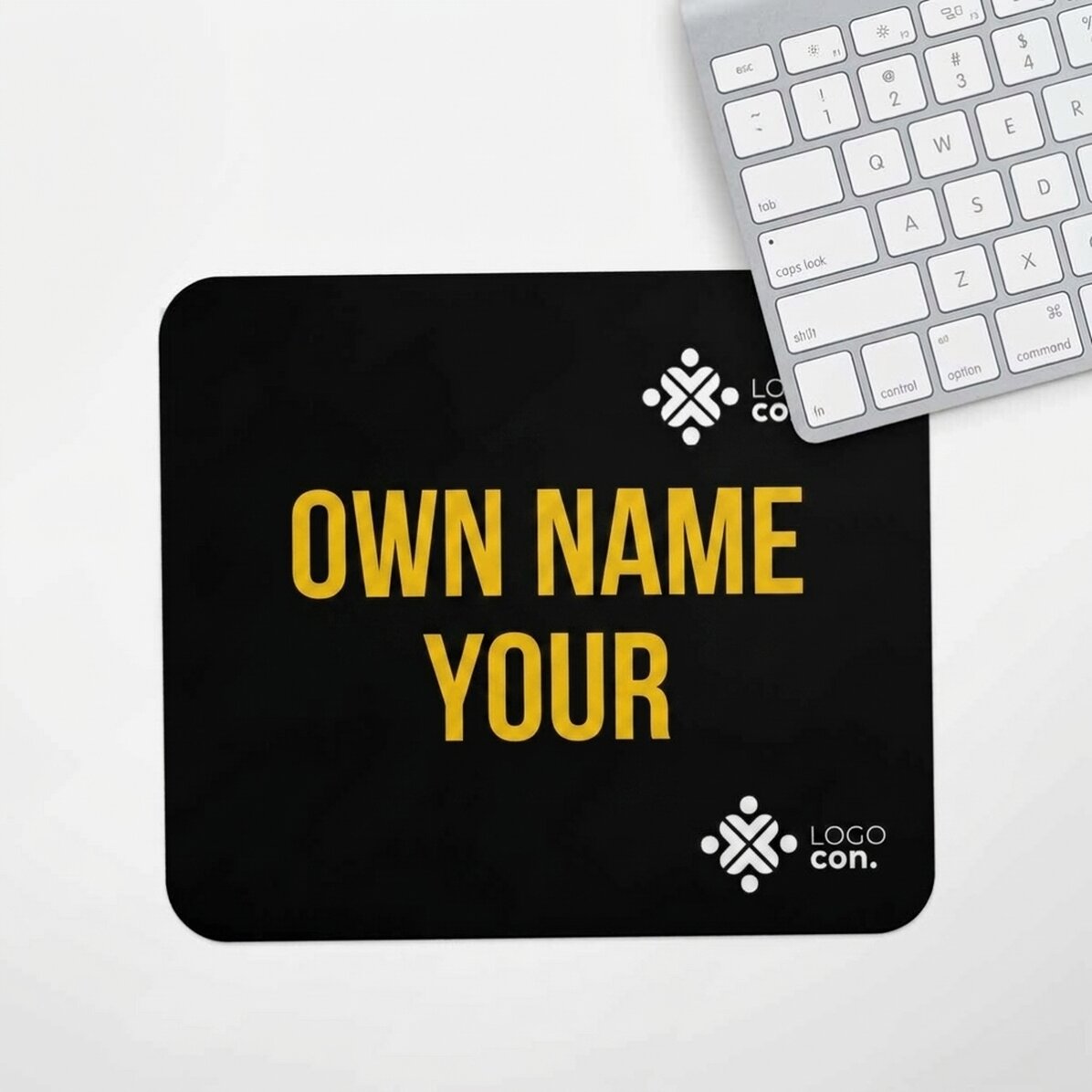 Προσαρμοσμένο mouse pad με λογότυπο και κείμενο στο κέντρο