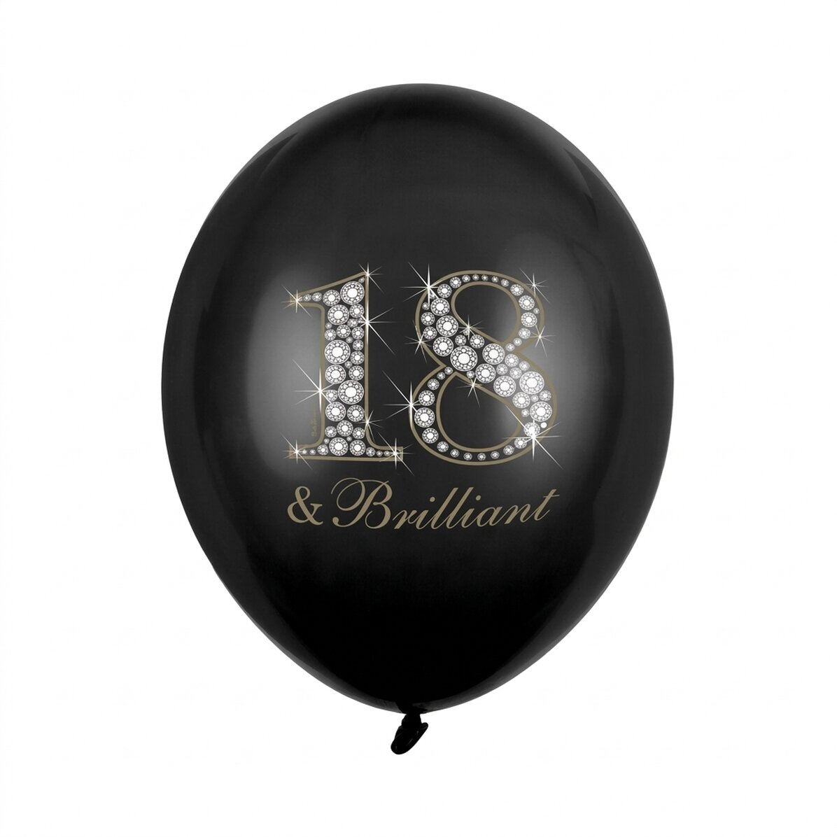 Σετ 6 μπαλονιών για γενέθλια ενηλίκων – 18 & Brilliant