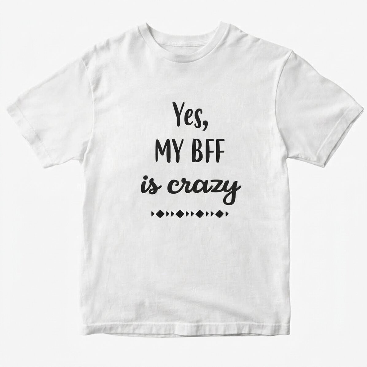 Προσαρμοσμένο μπλουζάκι με κείμενο - Crazy BFF
