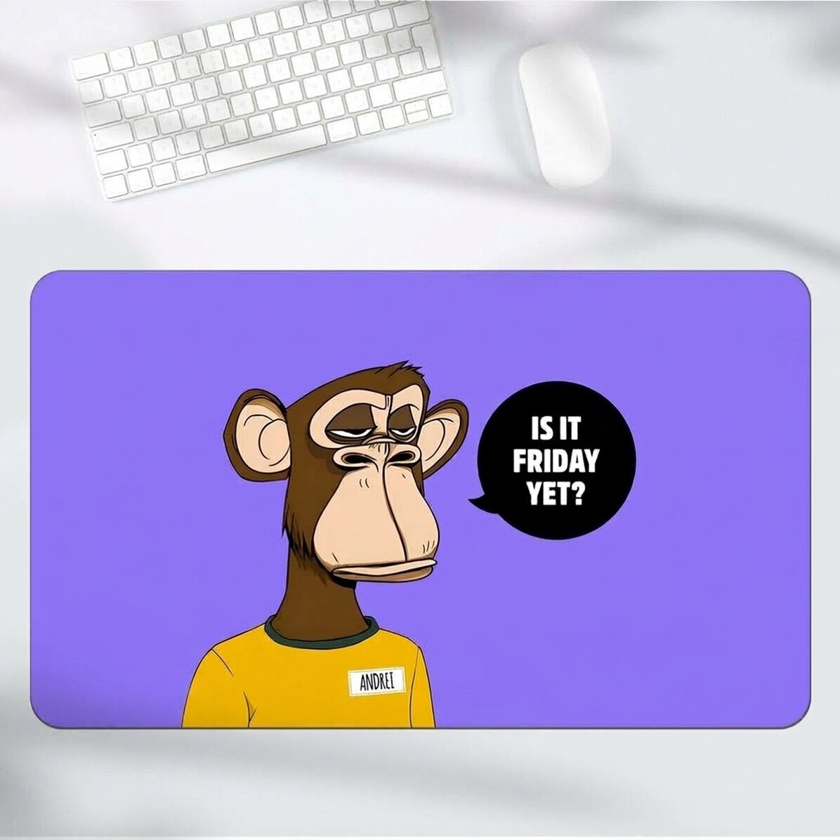 Προσαρμοσμένο mouse pad XXL με κείμενο - FRIDAY