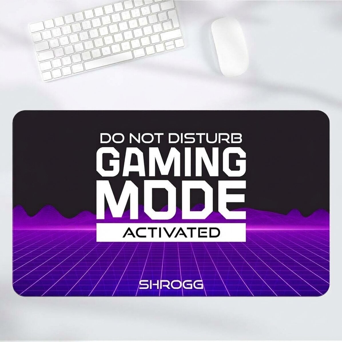Προσαρμοσμένο mouse pad XXL με κείμενο - Futuristic Landscape