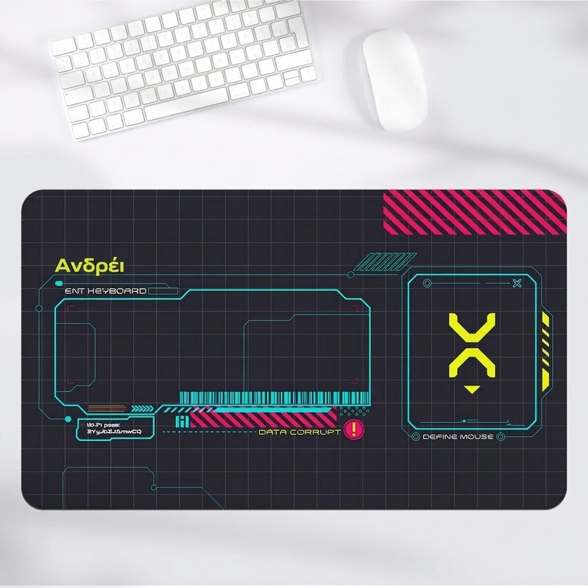 Προσαρμοσμένο mouse pad XXL με κείμενο - Gaming Sci-Fi