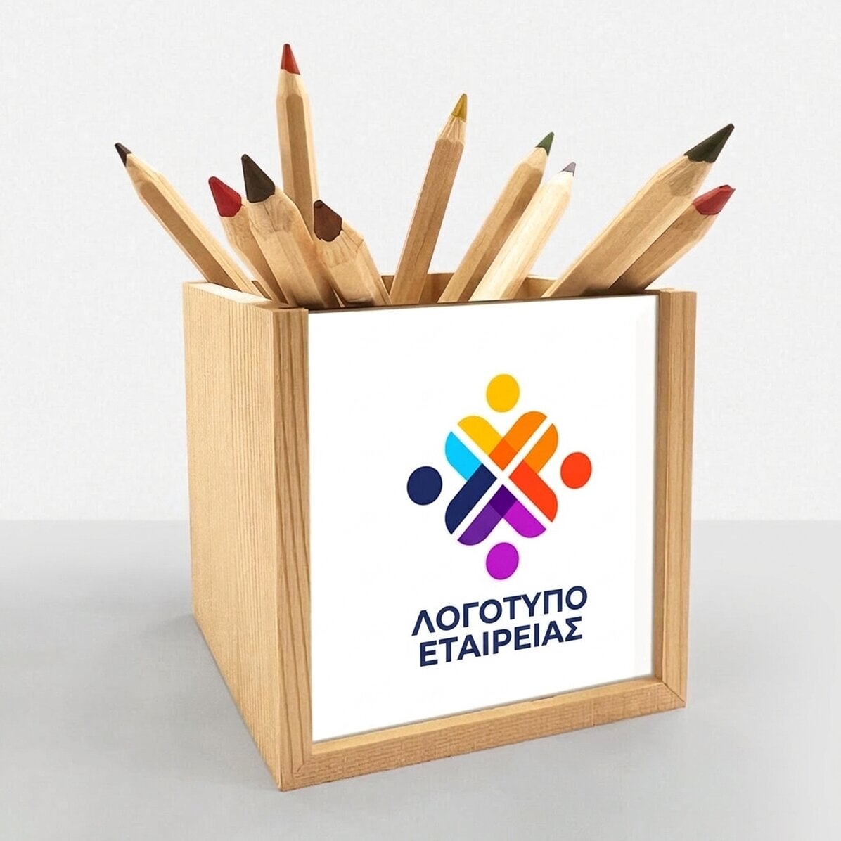 Προσαρμοσμένη βάση για μολύβια με λογότυπο