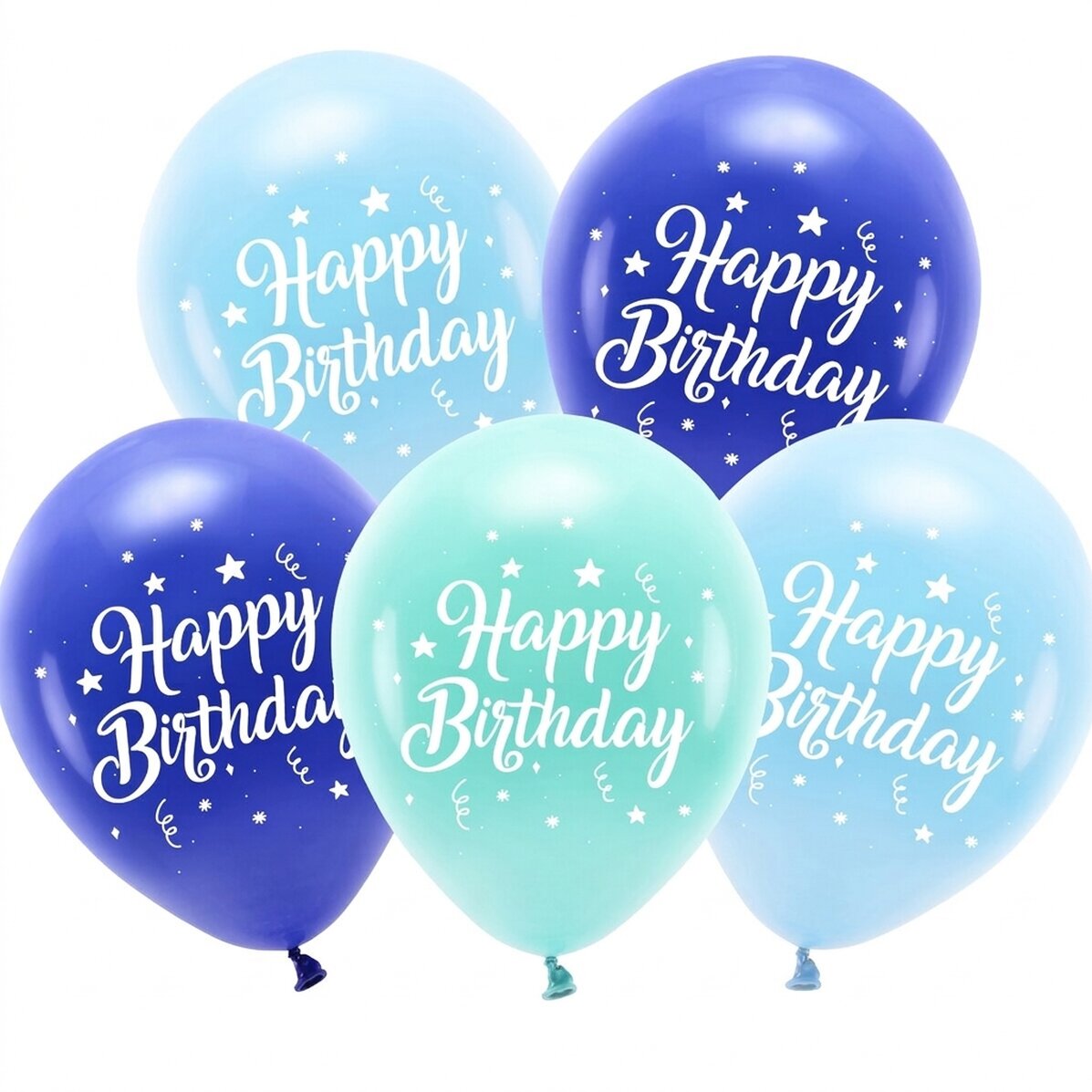Σετ 5 μπαλονιών - Birthday Blue