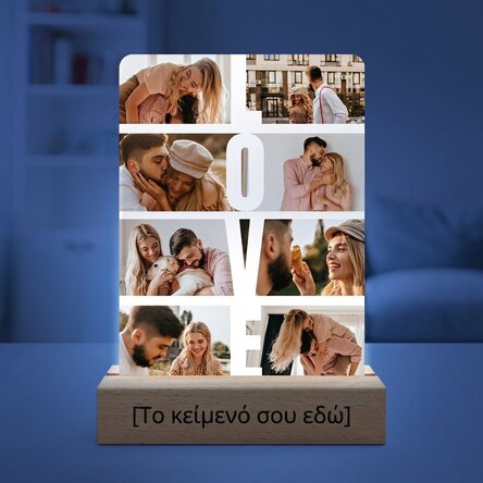 Προσαρμοσμένη λάμπα νυχτερινής φωτισμού LED με 8 φωτογραφίες