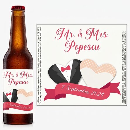 Personalised beer with message - Wedding
