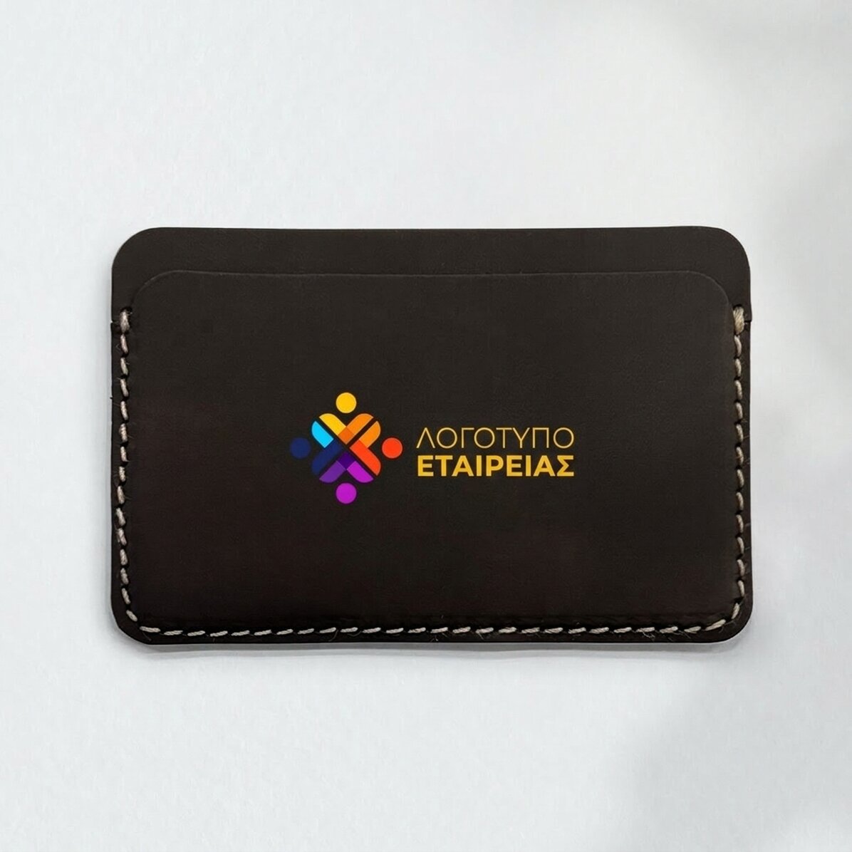 Προσαρμοσμένο δερμάτινο πορτοφόλι σε διάφορα χρώματα με λογότυπο