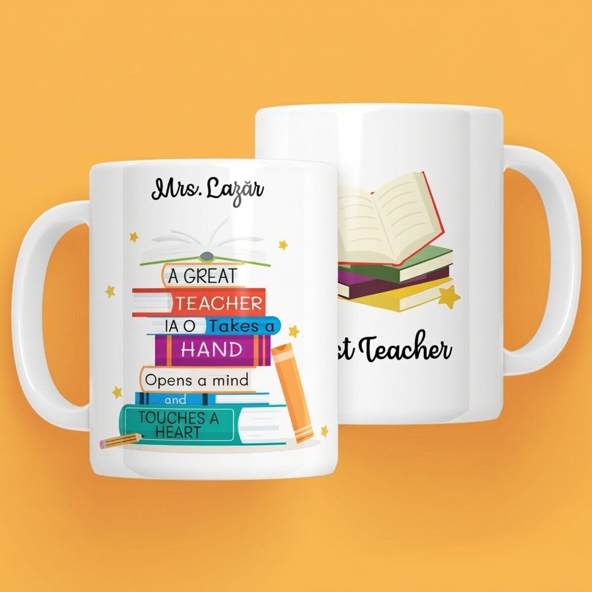 Προσωποποιημένο κύπελλο με μήνυμα - Books