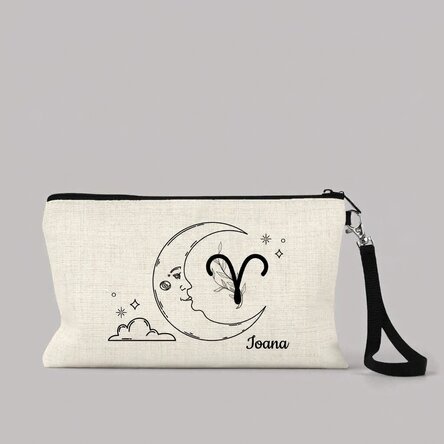 Personalised make-up kit with text - Aries zodiac sign