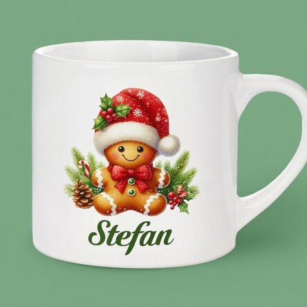 Personalised mug for children with name - Gingerbread
