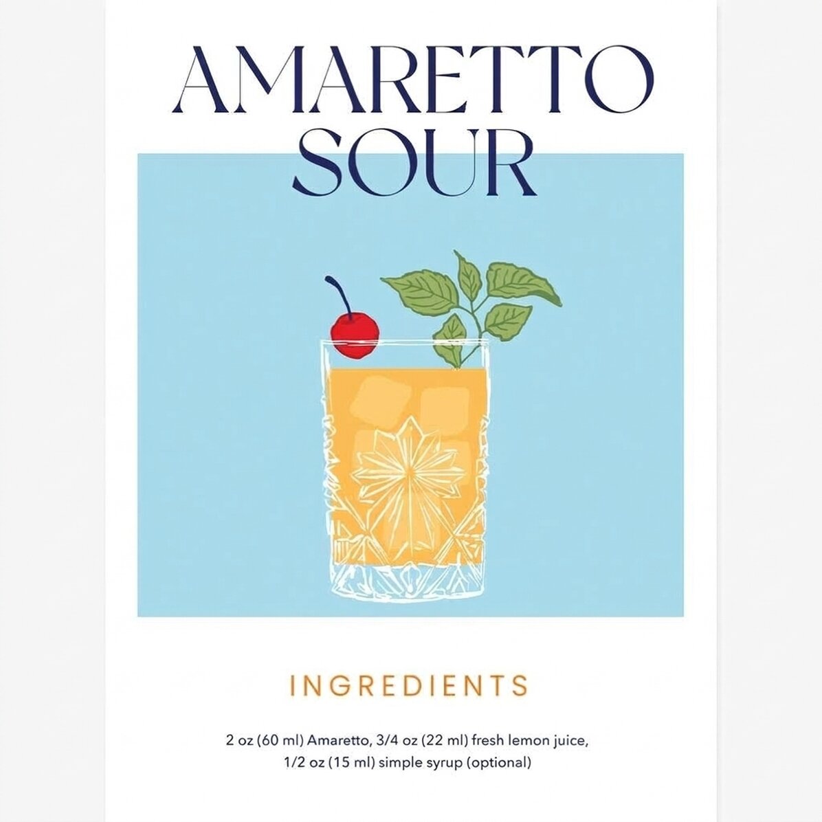 Αφίσα Amaretto Sour