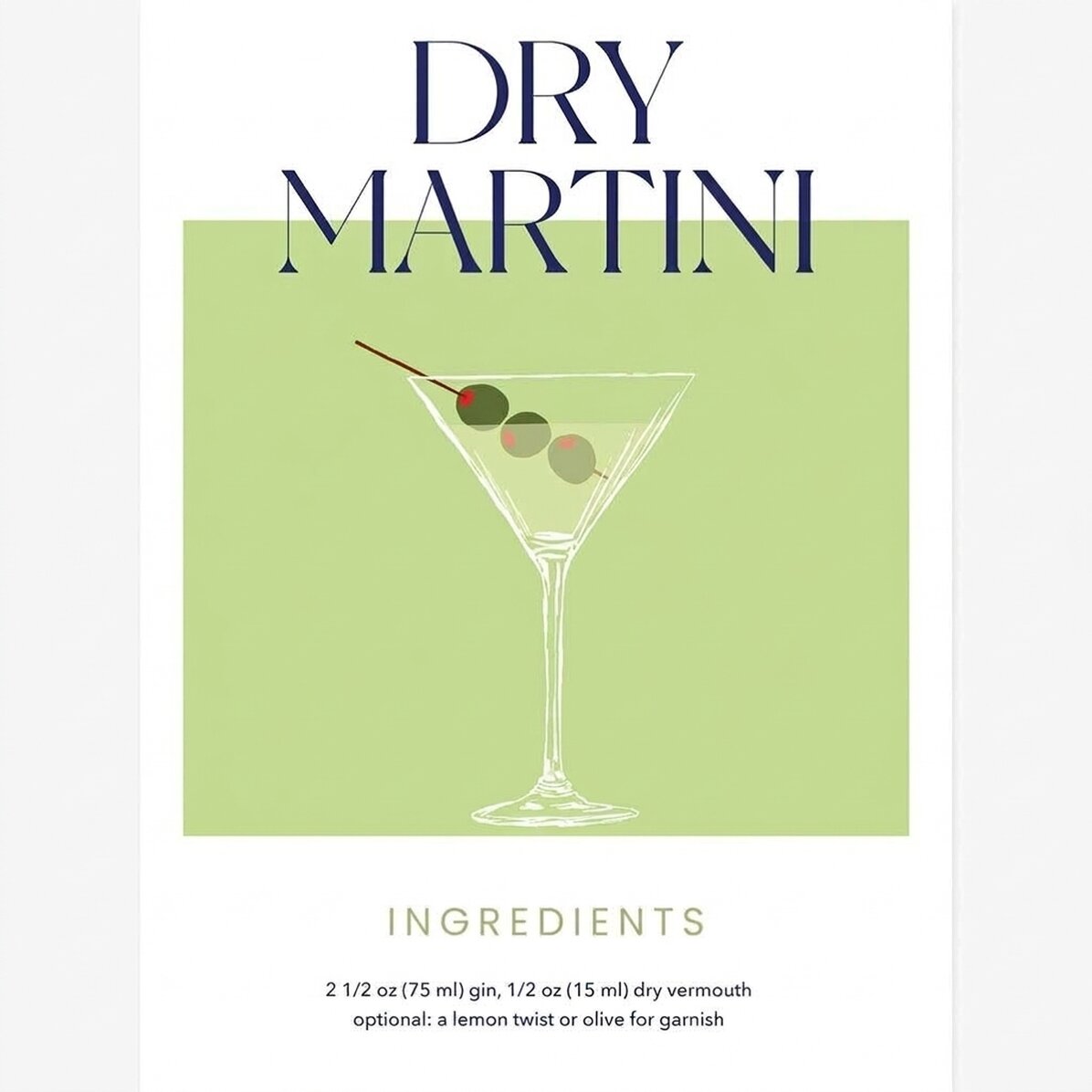 Αφίσα Dry Martini