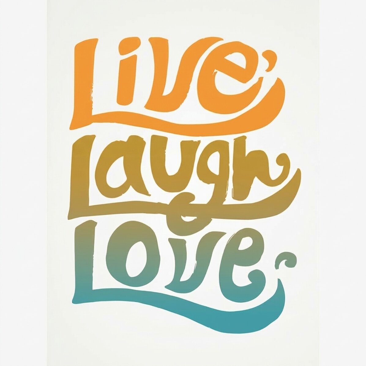 Αφίσα «Live, laugh, love»