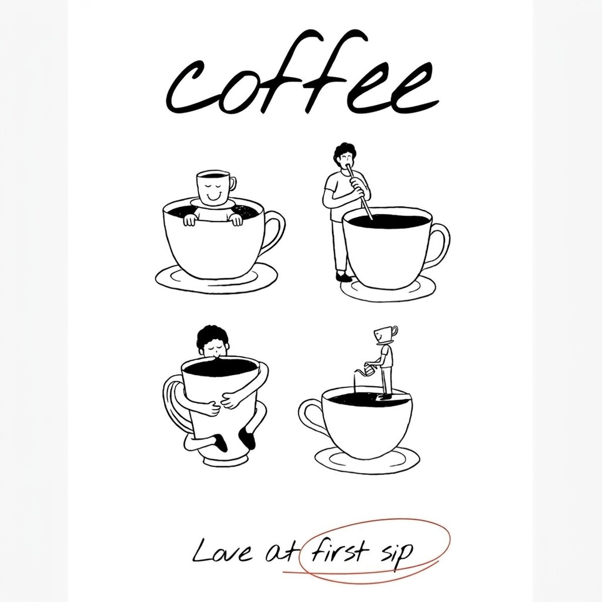 Αφίσα «Coffee love»