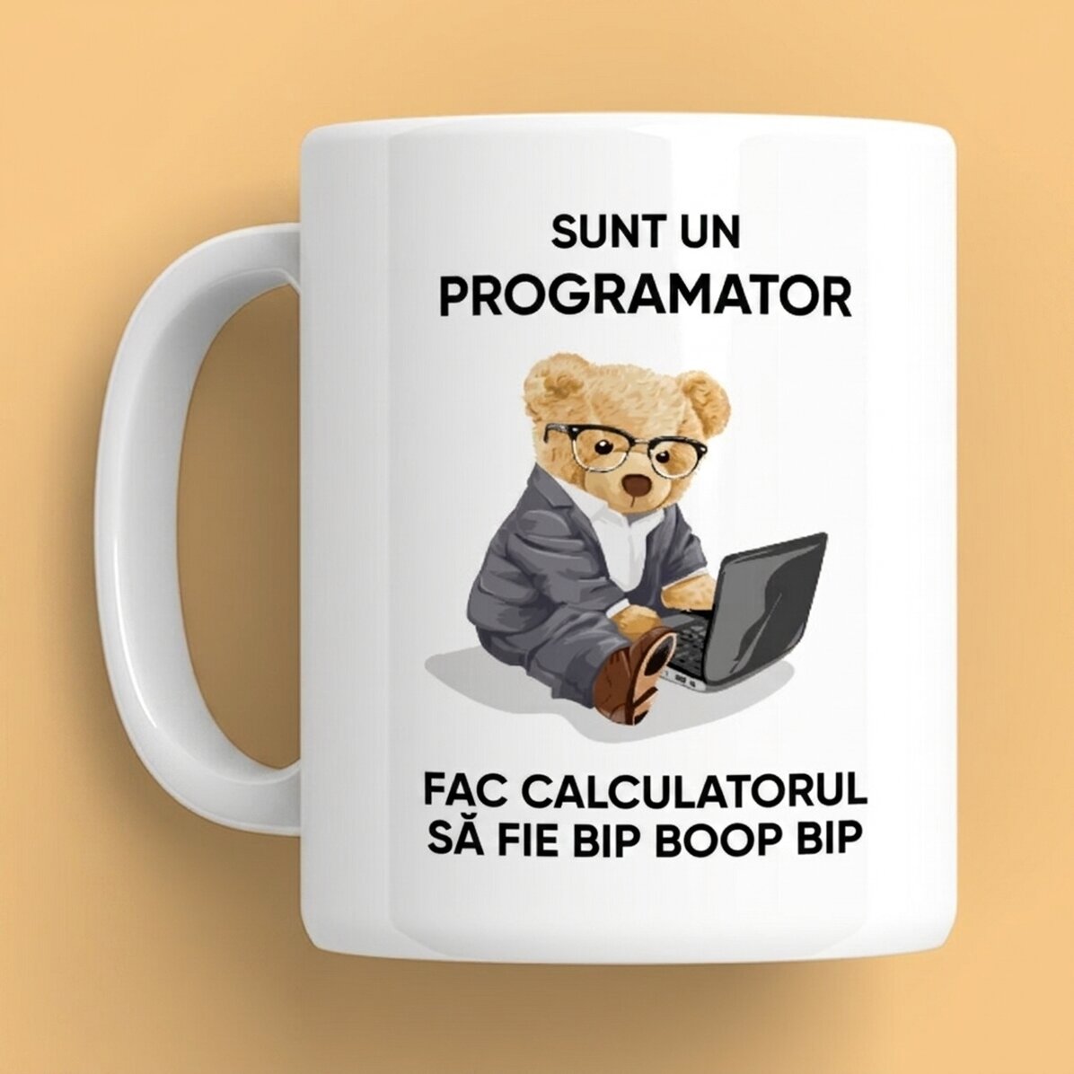 Προσωποποιημένο κύπελλο με κείμενο - I am a programmer