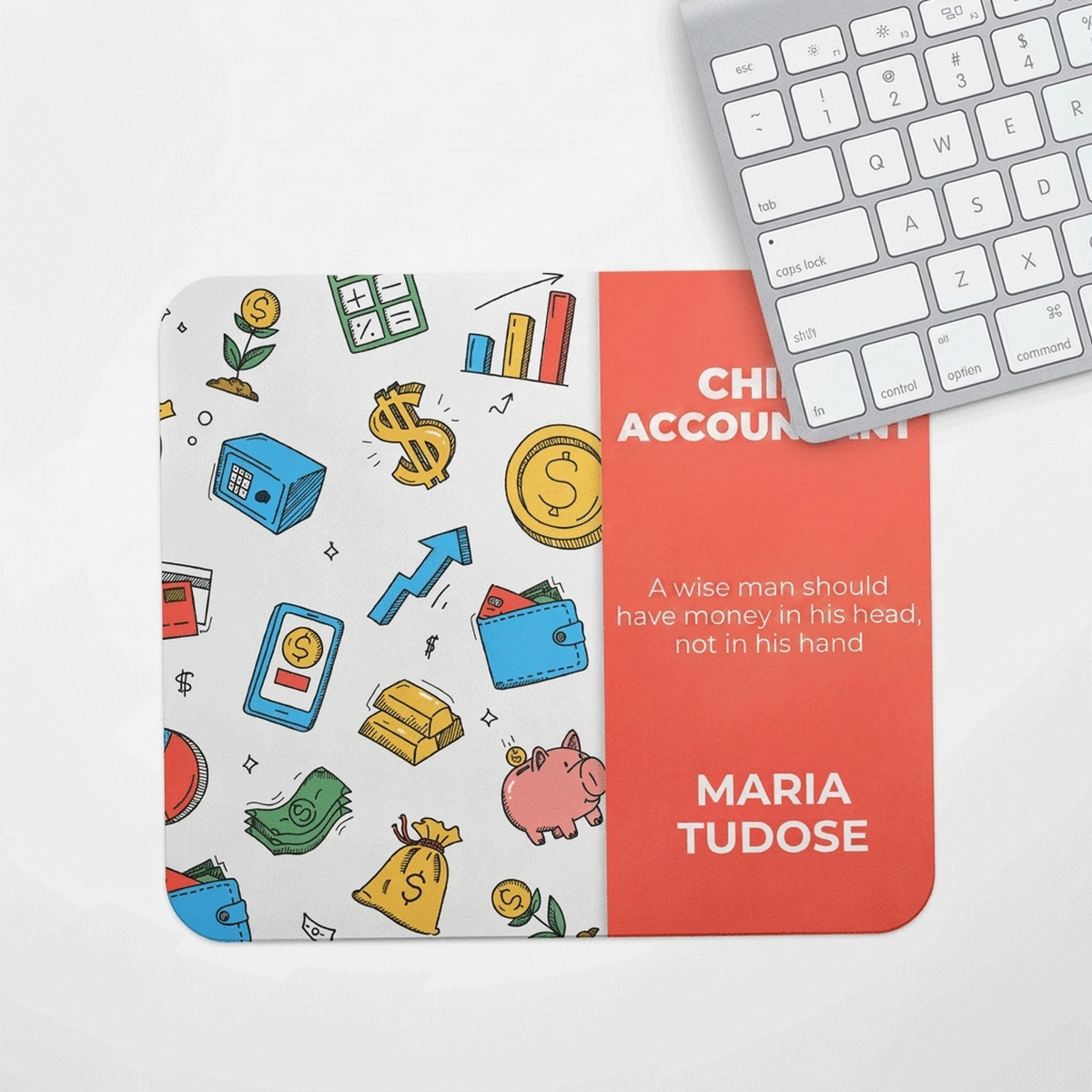 Προσαρμοσμένο mouse pad με κείμενο - Οικονομικά