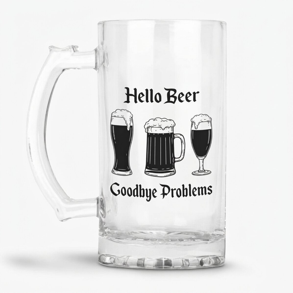 Προσωποποιημένη κούπα μπύρας με μήνυμα - Hello Beer