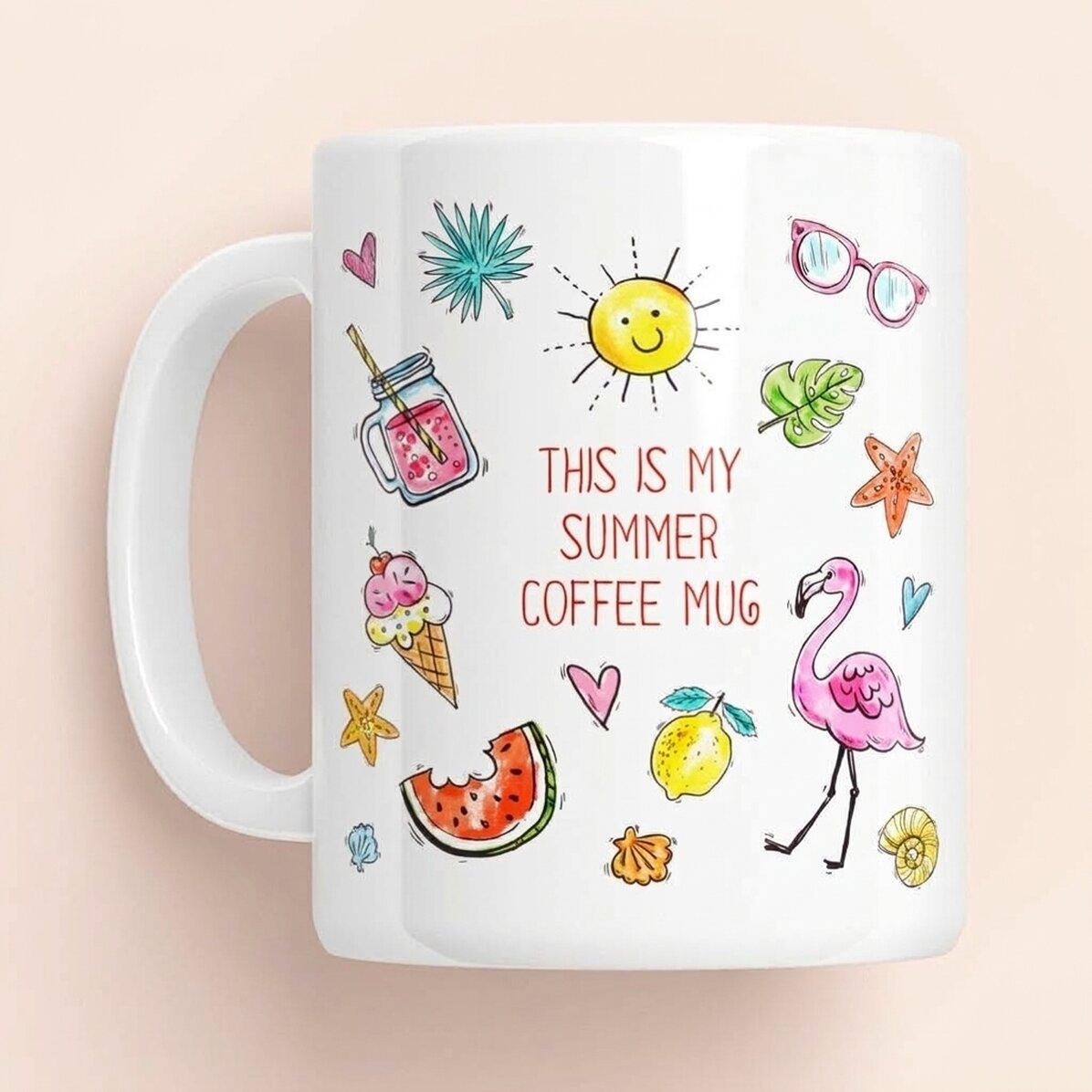 Προσωποποιημένη κούπα με κείμενο - Summer mug