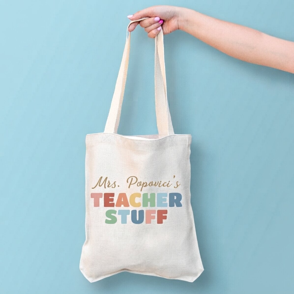 Προσαρμοσμένη τσάντα με κείμενο - Teacher