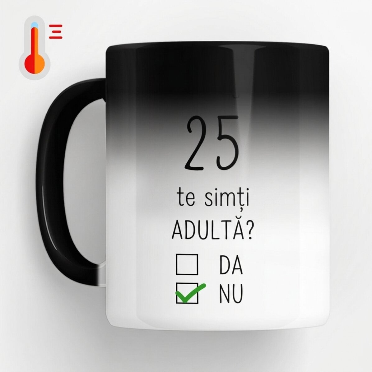 Προσαρμοσμένο θερμοευαίσθητο κύπελλο με μήνυμα - Γενέθλια