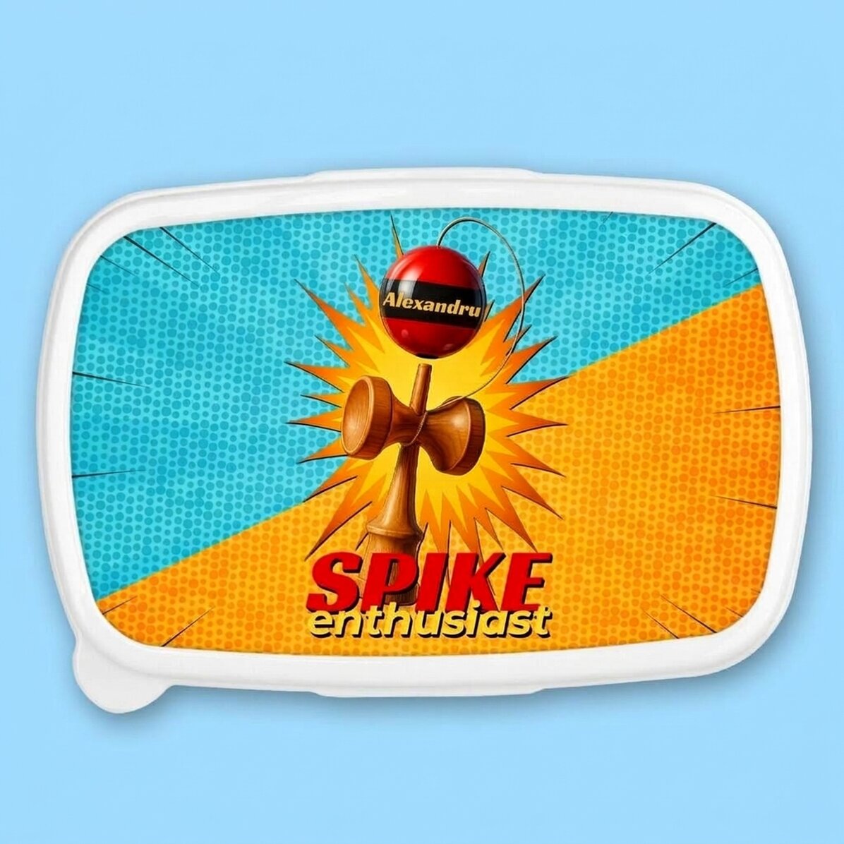 Κουτί φαγητού, προσωπικό δοχείο με κείμενο - Spike Enthusiast