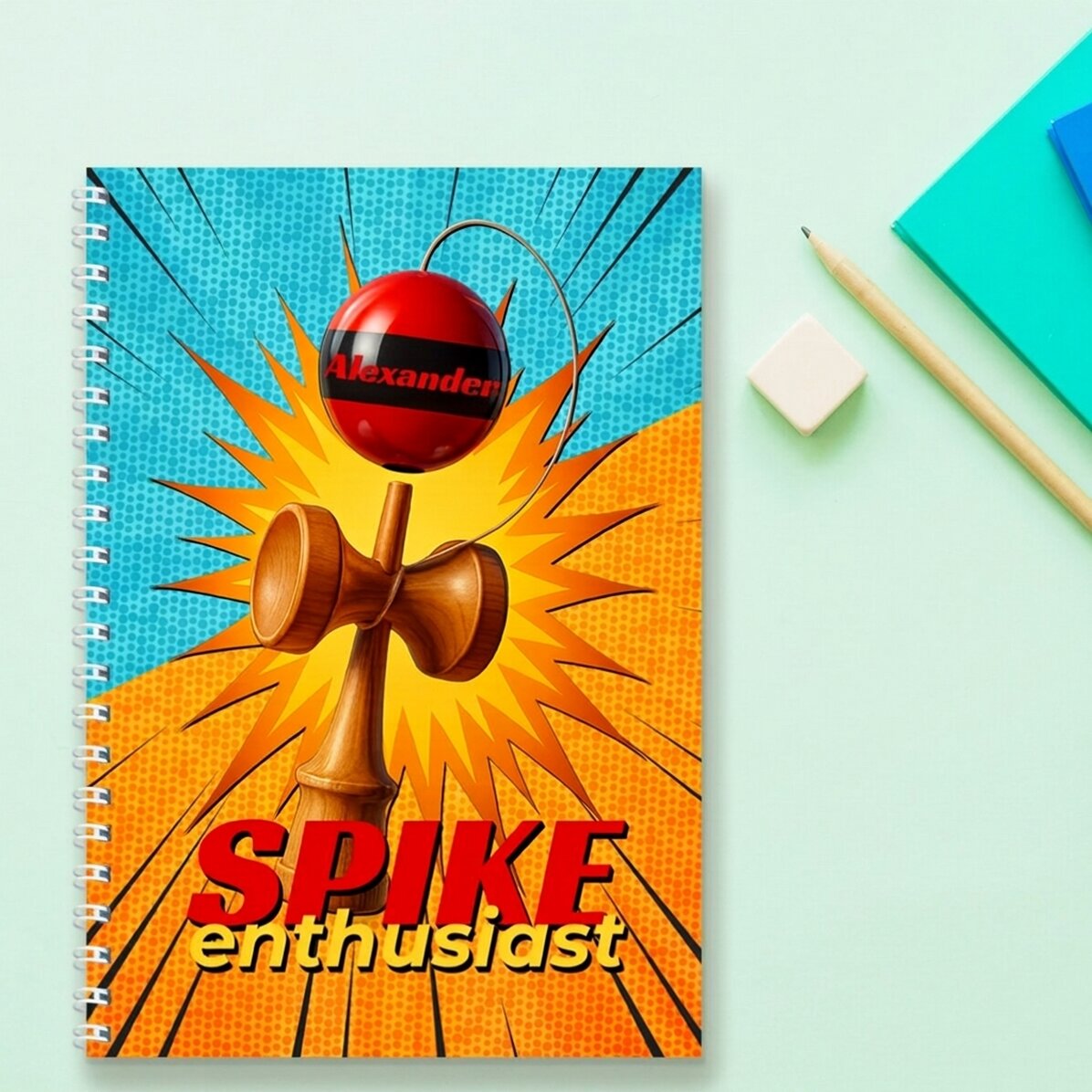 Προσαρμοσμένο σημειωματάριο με κείμενο - Spike Enthusiast