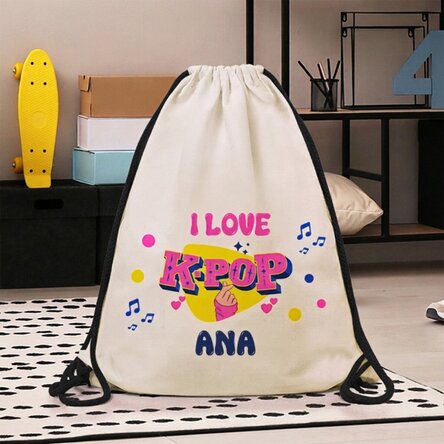 Personalised rucksack with text - K-pop