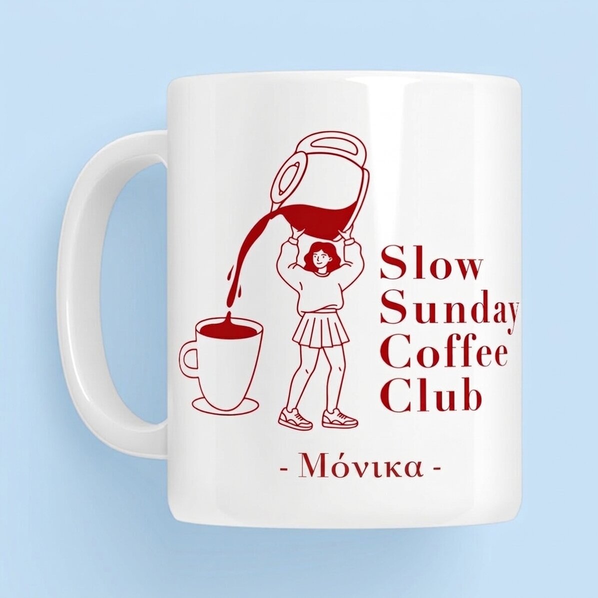 Προσωποποιημένη κούπα με κείμενο - Coffee Club