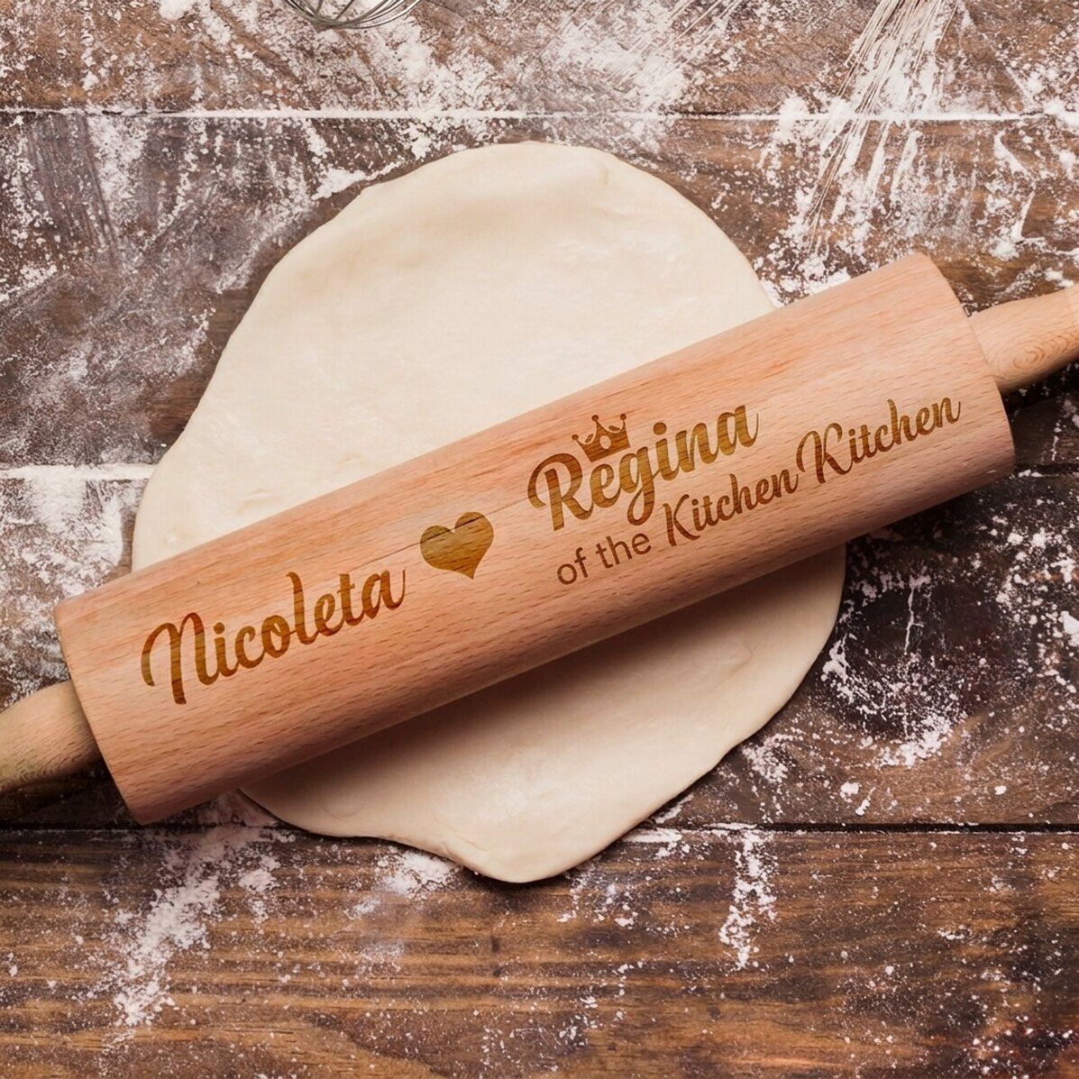 Προσαρμοσμένη ξύλινη σπάτουλα - Queen of the Kitchen