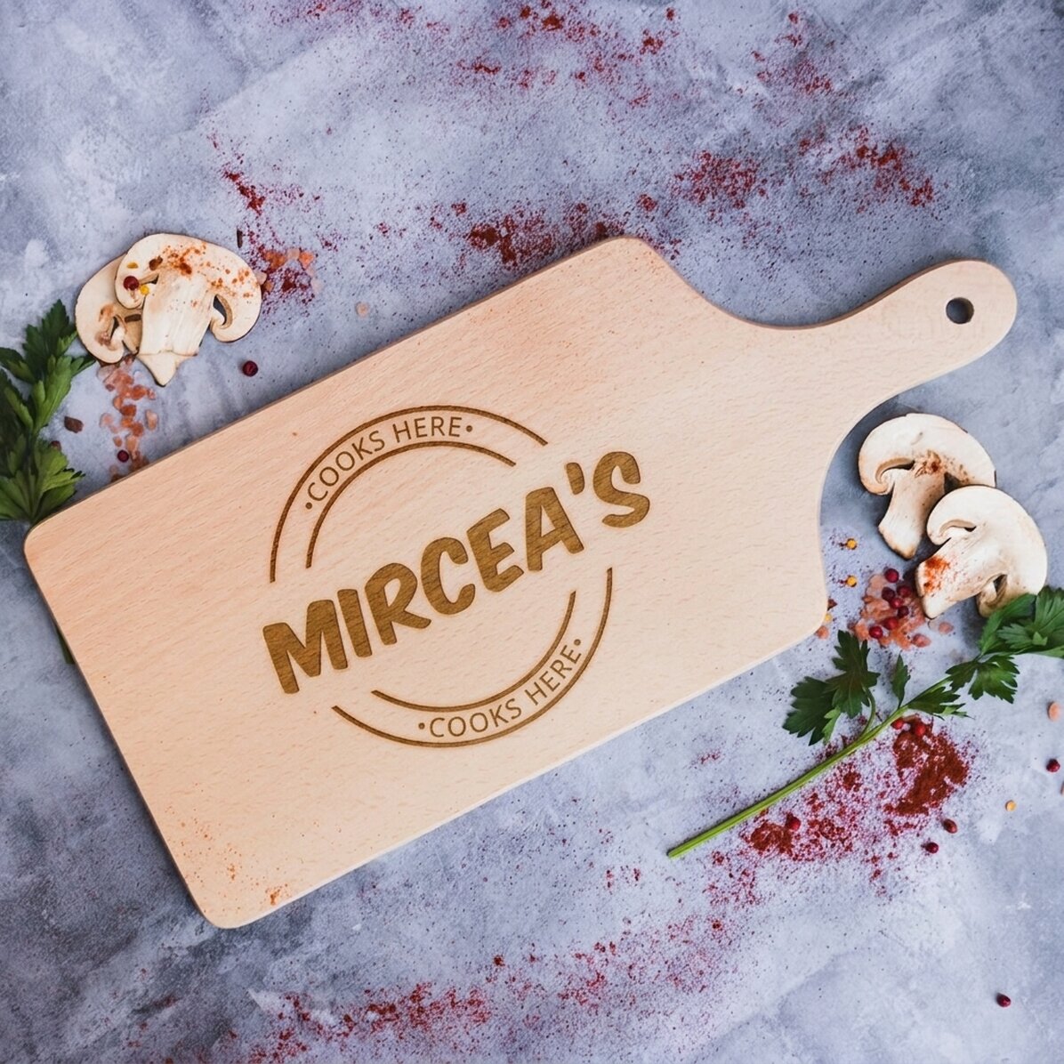 Customised chopping board - Here