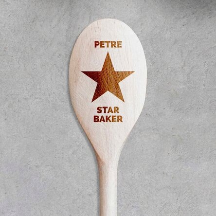Personalised wooden spoon - The star of the kitchen