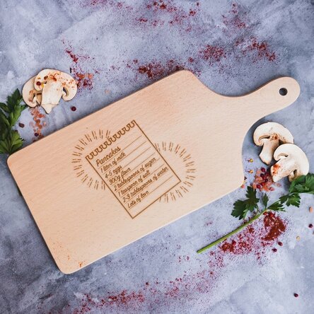 Customised chopping board with your recipe